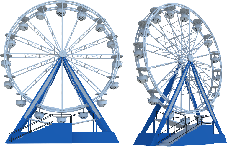Custom branded 84-foot Giant Observation Ferris Wheel