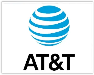 AT&T logo used for Ferris wheel lighting branding