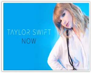 Taylor Swift NOW promotional artwork used for Ferris wheel branding