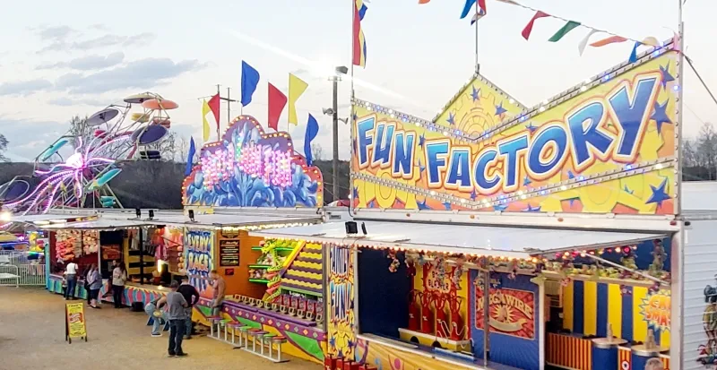 Interactive midway game trailer creating guest engagement at an event