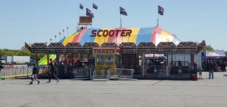 Bumper car arena on Places Traveled